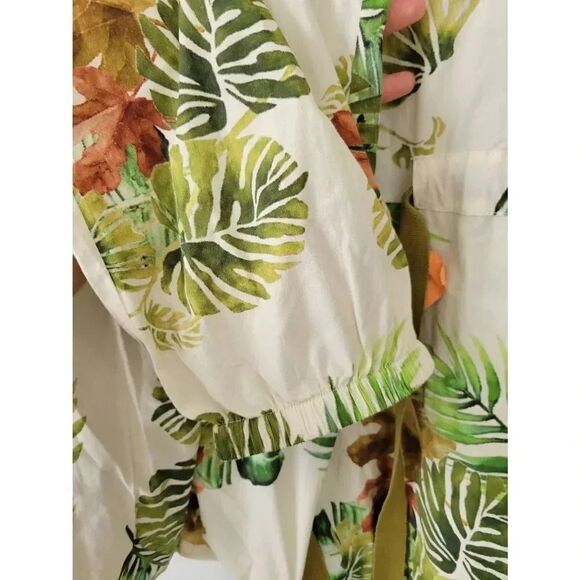 Lalipop design COTTON JUMPSUIT WITH PALM LEAF PRINT M - Picture 8 of 12